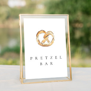 Sinal de Casamento de Molho de Água Pretzel Bar 5x