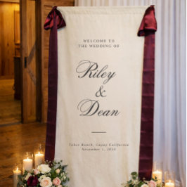 Sinal de Casamento em Linho Personalizado, Sinal d