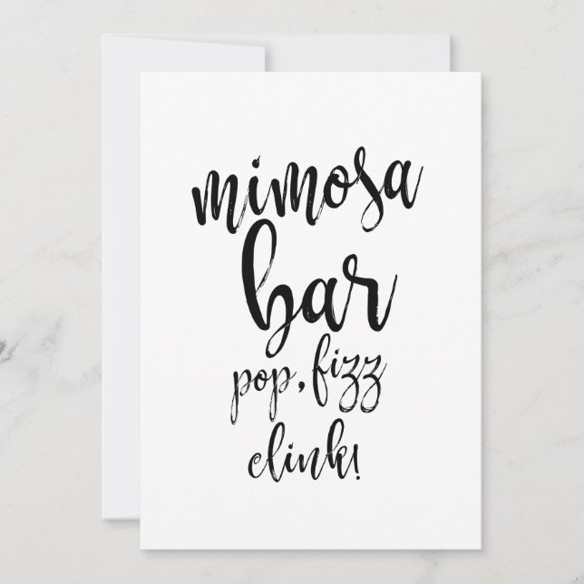 Sinal de casamento preto e branco acessível do bar (Frente)