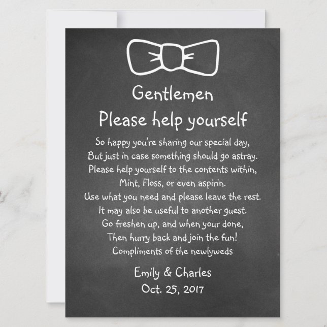 Sinal de Cesta de Casamento com Estilo de Quadro N (Frente)