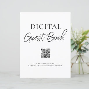 Sinal de código QR do Livro de Convidado Digital M