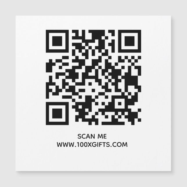 SINAL DE CÓDIGO QR MAGNÉTICO - USE O GERADOR GRATU (Frente)