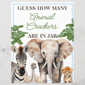 Sinal de Craqueador Animal Safari Selvagem