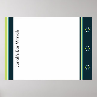 Sinal de estrela moderno no Poster