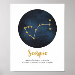 Sinal de estrela Scorpio impressão