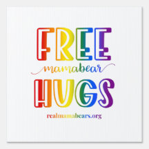 Sinal de evento de abraços livres 2023