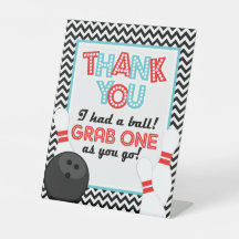 Sinal de Favor da Boliche Chevron Retro