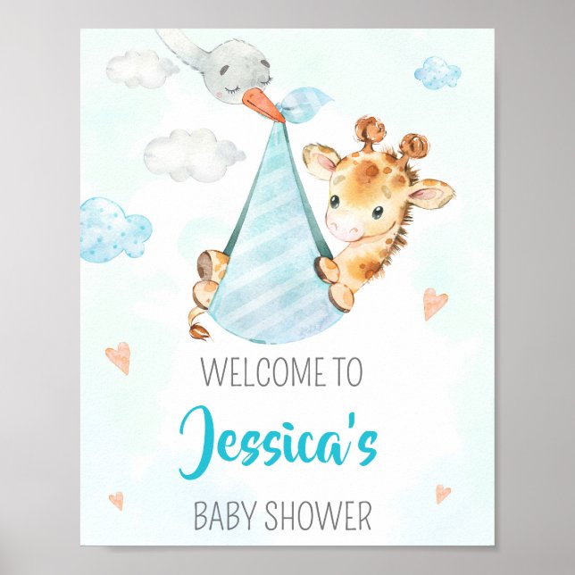 Sinal de festa de boas-vindas de Stort poster (Frente)