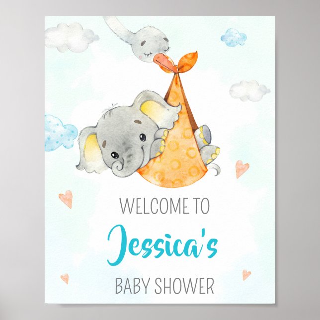 Sinal de festa de boas-vindas de Stort poster (Frente)