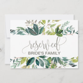 Sinal de Folhagem Reservado