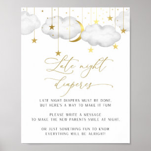 Sinal de Fralda Noturna Tardia, Poster de Jogo Ch