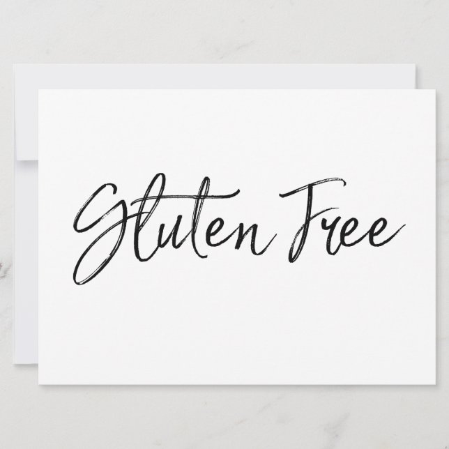 Sinal de "Gluten Free" | Na moda Letreiro (Frente)