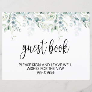 Sinal de Guestbook de Casamento - Casamento Eucaly
