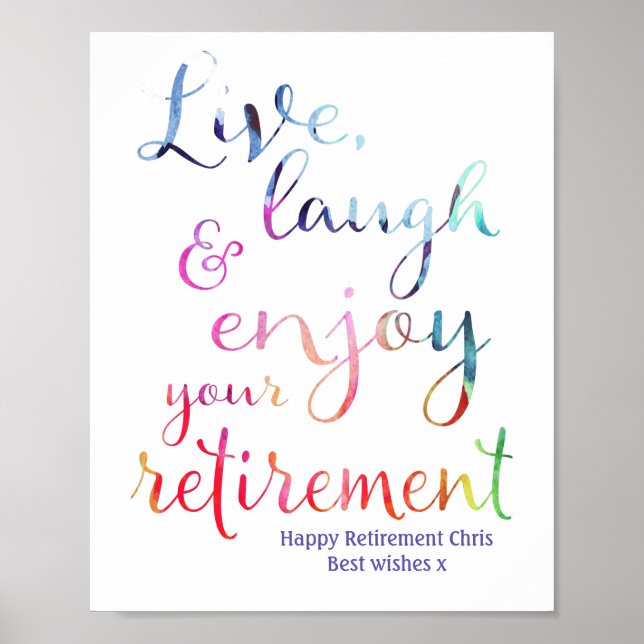 Sinal de Impressão da Parte de Aposentação de Aqua (Frente)