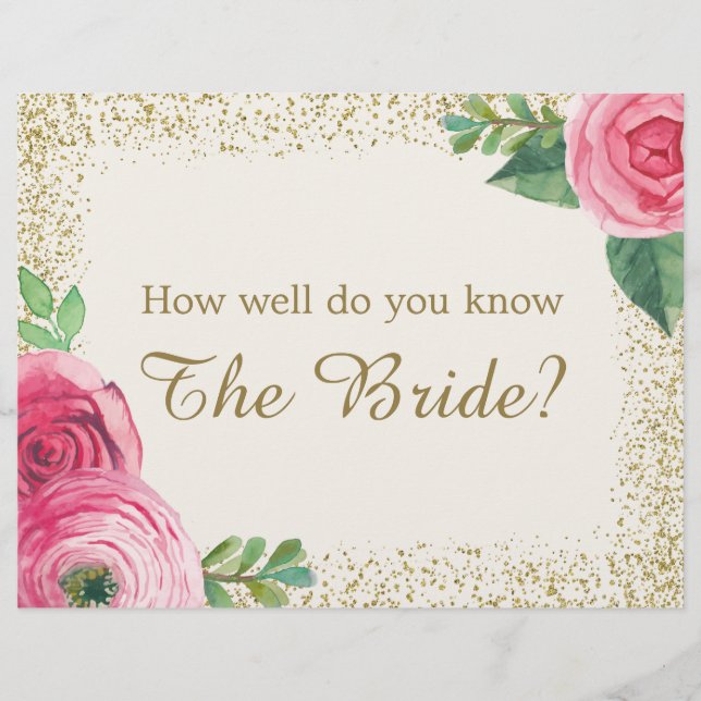 Sinal de jogo de chá de panela - 8,5x11 (Frente)