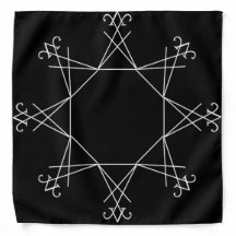 Sinal de Lúcifer Compass Rosa Bandana