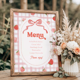 Sinal de Menu Berry de 8 x 10 polegadas