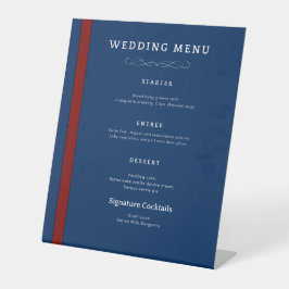 Sinal de Menu de Casamento