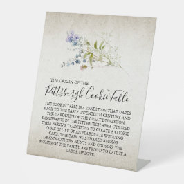 SINAL DE MESA DE BOLO DE PITTSBURGH CASAMENTO