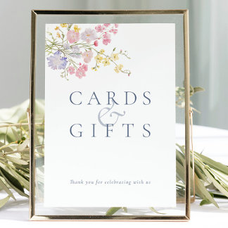 Sinal de Mesa de Casamento em Poeira Azul Luxurian