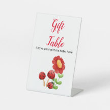 Sinal de Mesa do Chá de fraldas Ladybug, mãe para