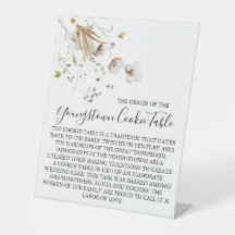 SINAL DE MESA DO YOUNGSTOWN COOKIE