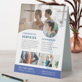 Sinal de Mesa editável do Chiropractor Services