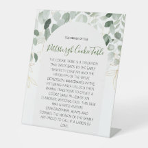 SINAL DE MESA PITTSBURGH COOKIE CASAMENTO