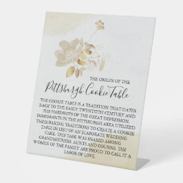 SINAL DE MESA PITTSBURGH COOKIE CASAMENTO