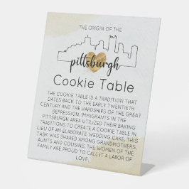 SINAL DE MESA PITTSBURGH COOKIE CASAMENTO