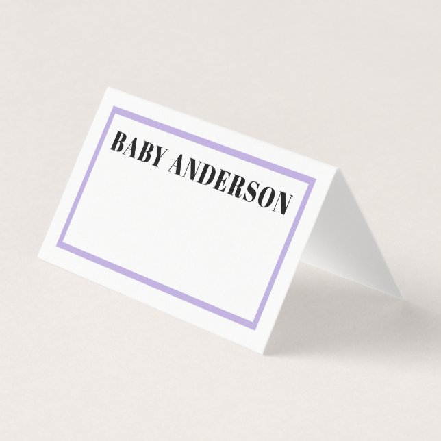 Sinal de Mesa Xadrez Roxo Gingham (Frente)