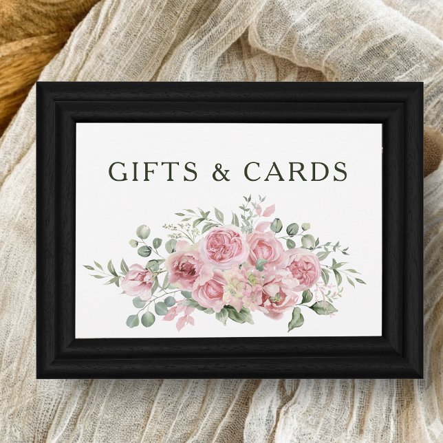 Sinal de Moldura de Rosas Cor-de-Rosa Modernas Pre (Criador carregado)