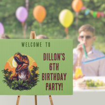 Sinal de Nascimento do Dinossaur Rawr