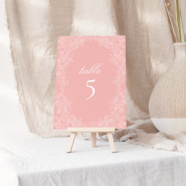 Sinal de Número de Mesa de Casamento Vitoriano Ros
