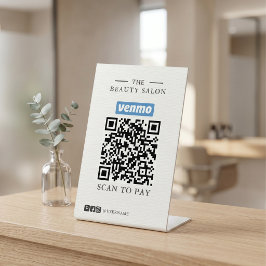 Sinal de Pagamento de Código QR Minimalista para S