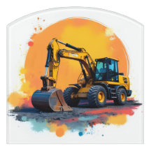 Sinal de parede escavadora