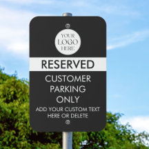 Sinal de Parque de Estacionamento Reservado ao Log