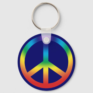 Sinal de Paz Chaveiro em Cores Chakra