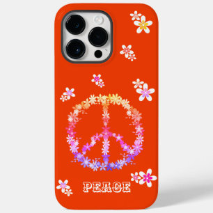 Sinal de paz com flores coloridas,Cas personalizad