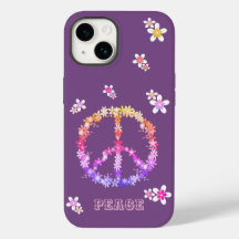Sinal de paz com flores coloridas,Personalizado