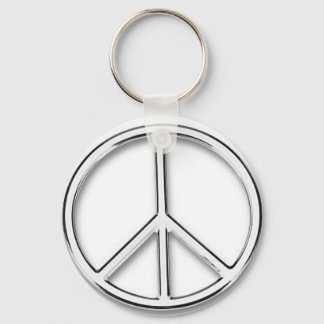sinal de paz cromo chaveiro