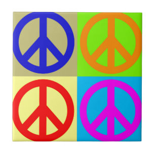 Sinal de Paz de Pop de Quatro Cores