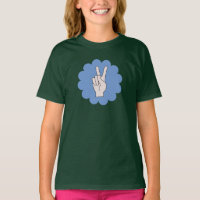 Sinal de Paz Flor Moças de Energia Camisa