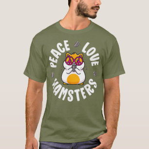 Sinal de Paz Hamster Camisa Garotas Paz