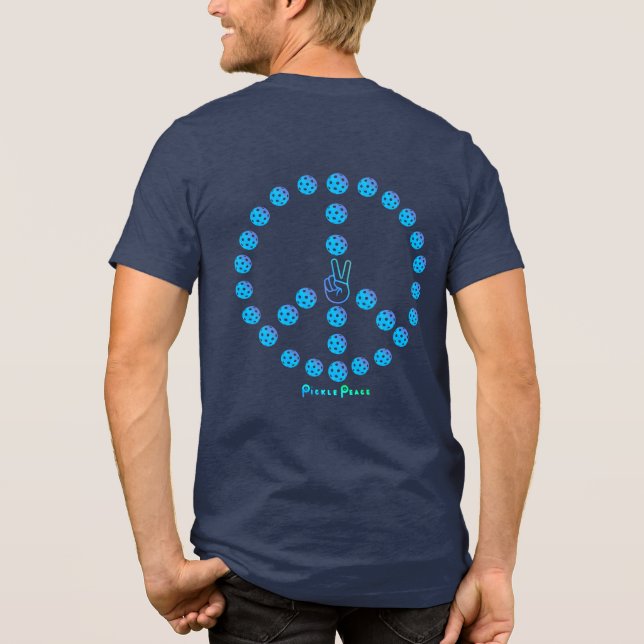 sinal de paz multi-bola de camisa men t-shirt (Verso)