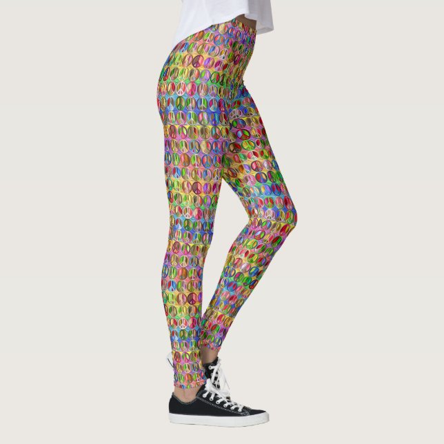 Sinal de Paz Multicolor - Leggings (Direita)