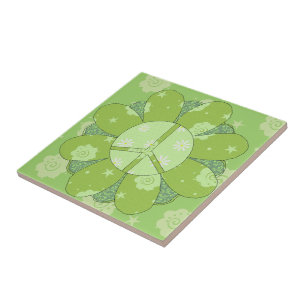 Sinal de paz verde da flor