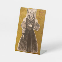 Sinal de pedestal da Da Vinci, 4" X 6"