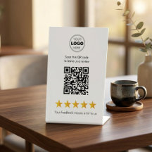 Sinal de pedestal de código QR para avaliação míni