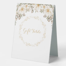 Sinal de Pedestal de Mesa de Presente da recepção